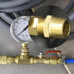 GASHER 2 Pieces Brass Reducer Hex Bushing 3/8" NPT Male x 1/4" NPT Female, Brass Threaded Pipe Fitting