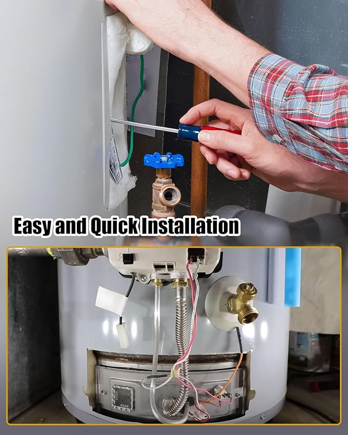 LP Thermopile Senor Part Fit for Rheem Ruud Richmond Water Heater Replace SP20824 SP20754 SP21058 SP20800 SP21059 AM46743, Over 750mV Pilot Burner Kit Parts