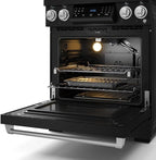 Gordon Ramsay by THOR Kitchen 30 Inch Professional Gas Range with Tilt Panel Touch Control in Black/Stainless Steel