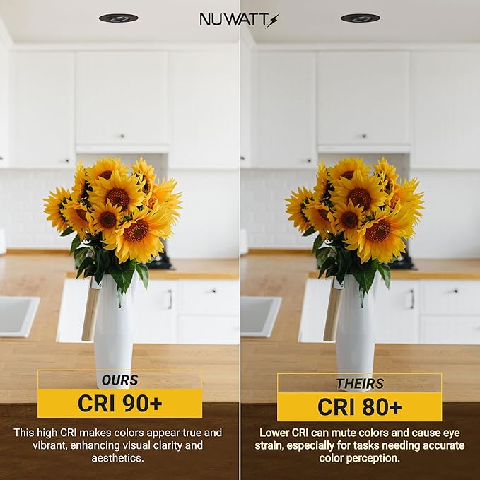 NUWATT | 16 Pack | Bronze 3 Inch Round Adjustable LED Ceiling Light Gimbal Recessed Lighting Dimmable Canless Light 5CCT 2700K | 3000K | 3500K | 4000K | 5000K 8W 600 Lumens IC-Rated Wet Rated 120V