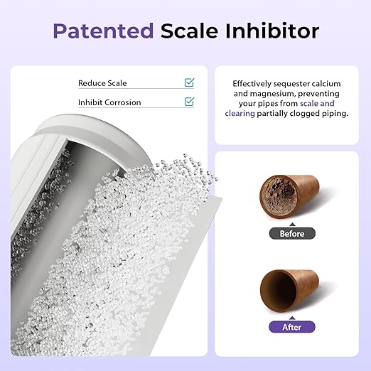 iSpring Anti-Scale Whole House Water Filter System, Reduces up to 99% Chlorine, Odor, and Sediments, 3-Stage Water Descaler and Water Filter, 1" Inlet/Outlet, Model: WGB31B-DS