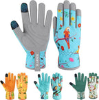 Leather-Gardening-Gloves for Women,Thorn-Proof Work-Gloves for Weeding,Digging,Planting,Pruning Yard garden Gloves