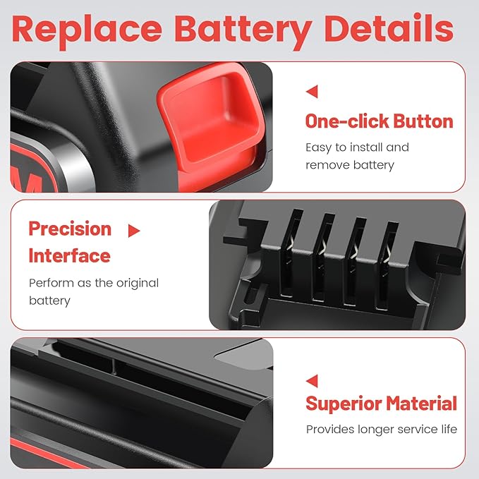 ARyee LB2X4020 6.0Ah 20V Battery for Black and Decker 20V Max LBXR20 LB20 LBX20 LBXR2020 LBX4020 LBX4020 Cordless Tools Battery with 20V Battery Charger PCC685L