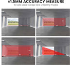 Stud Finder with 196ft Laser Measure, 3 in 1 Electric Wall Scanner Sensor with ±0.1° Digital Level Lithium Battery, LCD Studs Detector Audio Broadcast for Wood Magnetic Metal AC Wire Finding