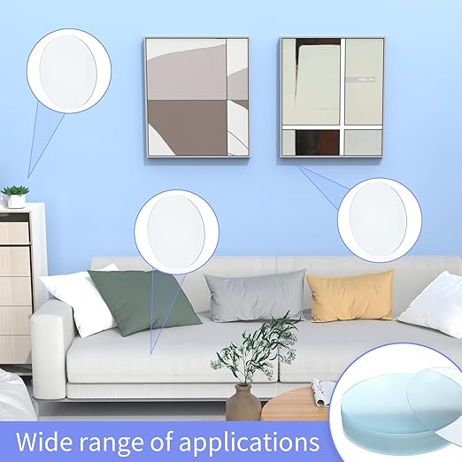 20PCS Heavy Duty Double Sided Adhesive Mounting Circle Tape- Waterproof,Strong Adhesion,Clear, High Strength,No Residue Removability for Hanging,Wall Mounting, Home Decor,Adhesive for Shower