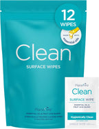 Clean Wipes | Surface Cleaning Wipes | Individually Wrapped Travel Wipes | All Purpose Cleaning Wipes | Airplane Travel Essentials | Travel Cleaning Supplies | On the Go Essentials | Essential Oils