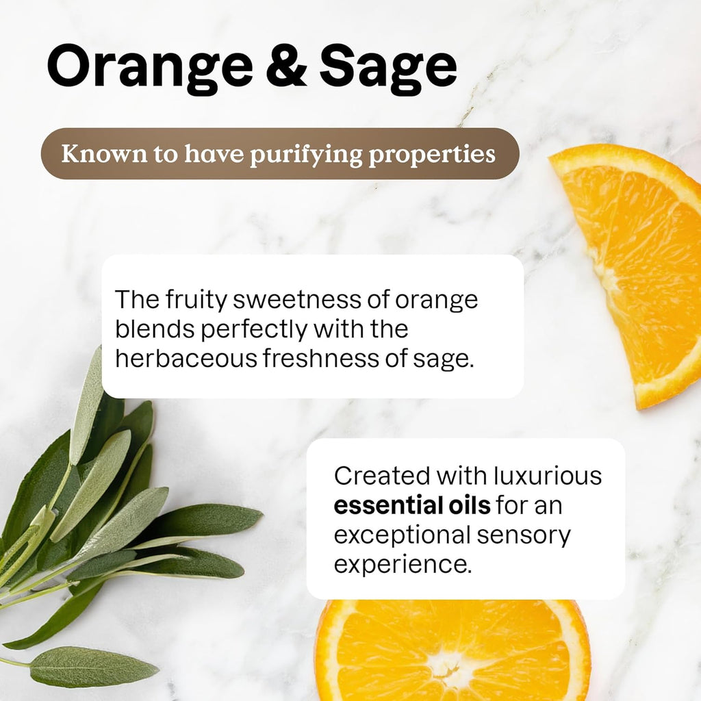 ATTITUDE All-Purpose Cleaner Spray, Plant-Based Ingredients, EWG Verified, Streak Free, Ammonia Free, Removes Fingerprints, Dust and Dirt, Sage & Orange, 26 Fl Oz