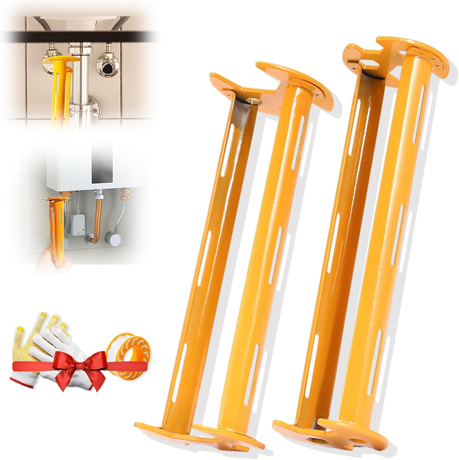 11 Sizes Four-Jaw Hex Basin Wrench with Dual Head Kitchen Sin| Drain Under Faucet Wrench for Multifunctional Plumbers Tool Bathroom Home Tight Spaces