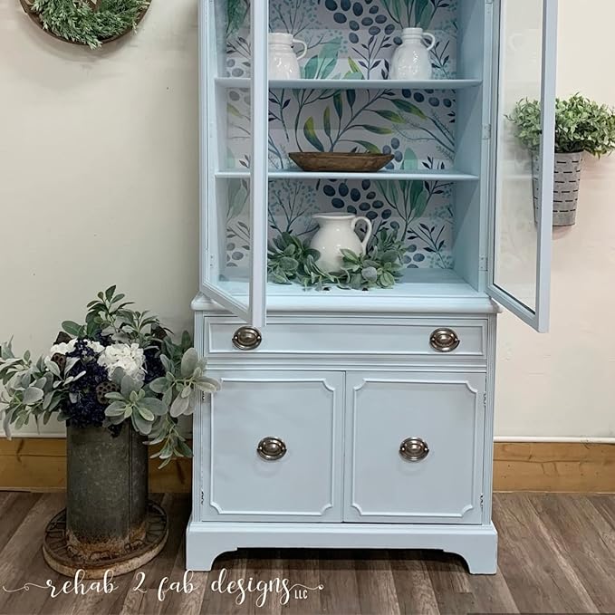 Dixie Belle Paint Company Chalk Finish Furniture Paint - Haint Blue (16oz) - Matte Pastel Blue Chic Chalk Mineral DIY Furniture Paint