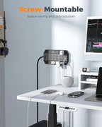 4000J Surge Protector Power Strip, TESSAN 22 Outlets Heavy Duty Extension Cord with 4 USB Ports (2 USB C), 1875W, 15A, Flat Plug, Charging Station for Home, Office, Gaming Room, PC, Dorm, Black