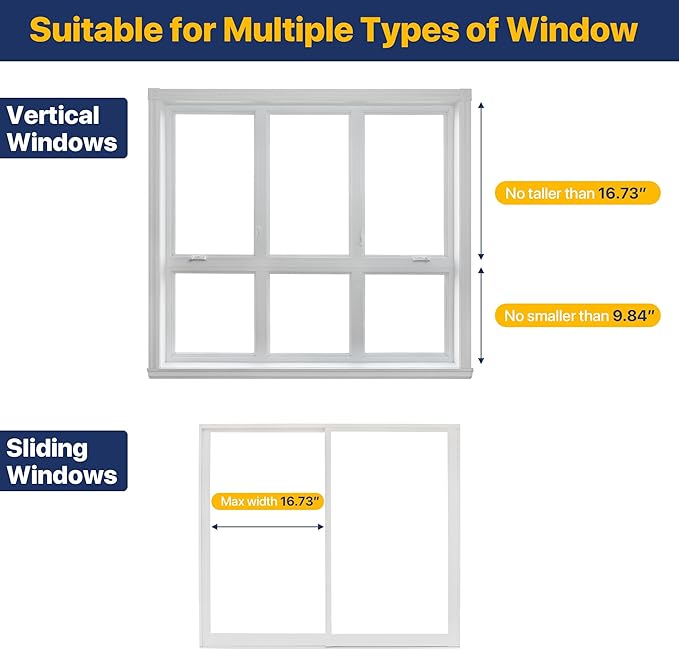 Adjustable Window Security Bars (White-1PCS, 9.8-16.7In)