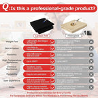 Matace 2 Pack 20x47 Inch Long Fireproof Welding Blanket & Pad, 5mm Thickened Fire Resistant Carbon Felt Cloth, Flame Retardant Fabric, Heat Shield for Soldering, Firepit, Grill Cover, Smoker, Black