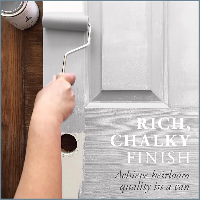 AMY HOWARD AT HOME Chalk-Based One Step Paint for Furniture, Cabinetry, Decor, Finish, and More | No Stripping, Sanding, or Priming | Ultra-Light Base | 32 Ounce | Parisian Gray