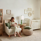 BOBOMOMO 20" Sage Green Table Lamps Set of 2 – Farmhouse Resin Bedside Lamps with Linen Shades, Handcrafted Traditional Rustic Lamp for Bedroom, Living Room, or Corner – Ideal for Small Spaces