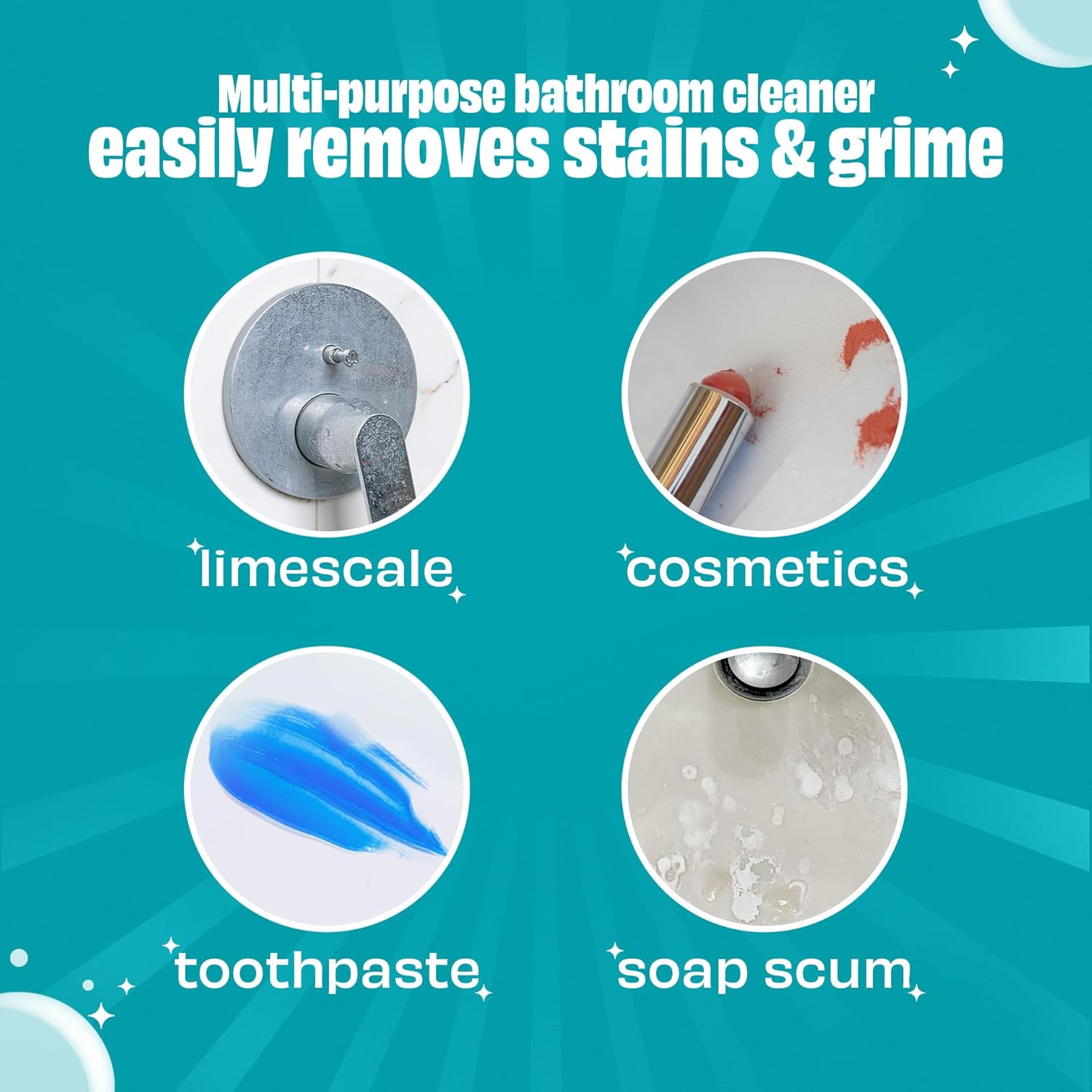 Scrubbing Bubbles Easy Clean Foaming Multipurpose Bathroom Cleaner Spray, Bottle Made from 100% Recycled Plastic, 32 Ounce Spray