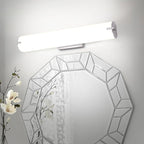 ASD LED 24" Vanity Wall Mount Light Fixture, Linear Bathroom Lighting Bar | 3CCT, Dimmable, Energy Star, ETL Listed | 25W 1950LM 3000-5000K 120V | Long Tube Bath Sconce Over Mirror | Nickel