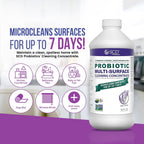 SCD Probiotics Probiotic Multi-Surface Cleaning Concentrate w/Lavender Essential Oil, Microcleans Surfaces for Up to 7 Days, Plant-Based and Multi-Surface 17 Fl Oz (3 Pack)