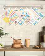 6 Pack Swedish Dishcloths for Kitchen - Reusable Dish Cloths for Washing Dishes Absorbent Cute Funny Kitchen Towels Cleaning Sponge, Rainbow