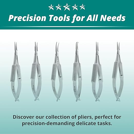 Excelta 383 Self-Opening Miniature Straight Tip Needle Nose Pliers, 3 Inch Stainless Steel, for Precision Work in Confined Spaces, Intermediate