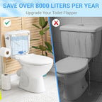 Universal Toilet Flapper Replacement 2 Inch - Compatible with Most American Standard Kohler Fluidmaster Toto Gerber Toilets Tank Water Saving Rubber Flush Valve Flapper with Stainless Chain Blue 1Pack