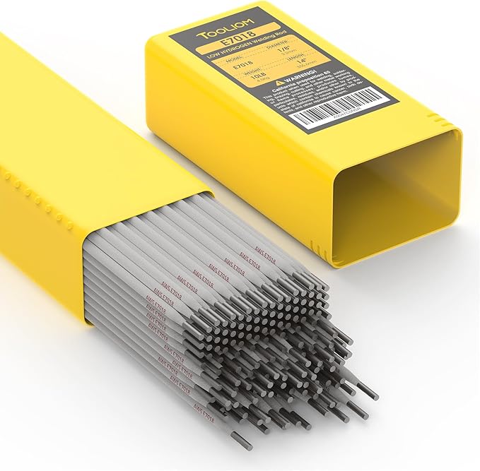 TOOLIOM E7018 Low Hydrogen Welding Rod 1/8" 10LB Carbon Steel Stick Electrodes