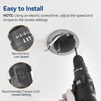 4" Old Work Ceiling Box, 18 CU. in. Round Electrical Box, PVC, UL Listed, 12 Pack