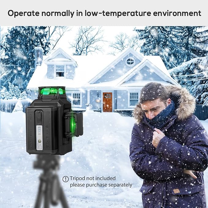 Takamine 12 lines 3D Self-Leveling laser level Pro,3x360 Green Cross Line with Burst flash mode and brightness adjustment, Remote Controller, Magnetic Rotating Stand Included