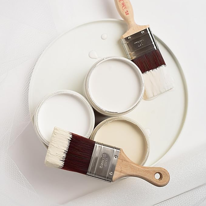 Dixie Belle Paint Company Chalk Finish Furniture Paint - Cotton (8oz) - Matte Pure White Chic Chalk Mineral DIY Furniture Paint