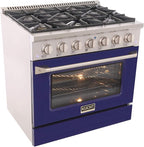 Kucht KNG361/LP-B Gas Range, Blue
