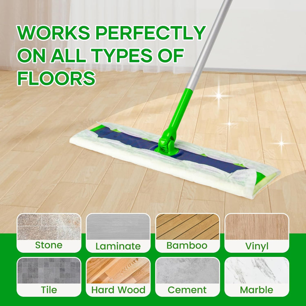 30 Pack Dry Sweeping Cloths for Swiffer Sweeper XL Replacement - Dust-Absorbing Disposable Pads, Non-Washable & Unscented, Compatible with Swiffer XL (Static-Lift, Lint-Free)