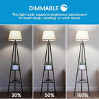 Jensense Edison LED Light Bulbs 8Watt Dimmable, 2700K Warm White, E26 Base, 60watt Equivalent, Vintage Bulbs 800lm CRI 90 Clear Glass, 4 Pack