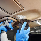 Upholstery Brush, Upholstery Brush Set, Leather Cleaning Brush, Carpet Brush Car Cleaning Brush, Long Bristle Horse Hair Car Cleaning Brush for Car Interior Leather Seat and Home Furniture