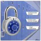 Combination Padlock 48 Pack, Fixed Dial Combination Padlock with Different Combinations, 2 in. Wide. Blue Turntable, Lock for Gym & Locker, School, Toolbox, and More