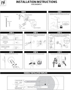 Mega Handles - Prime Deadbolt I Entry Deadbolt Lock - Heavy Duty Square Locking Deadbolt for Left or Right-Handed Doors - Interior/Exterior - Satin Brass