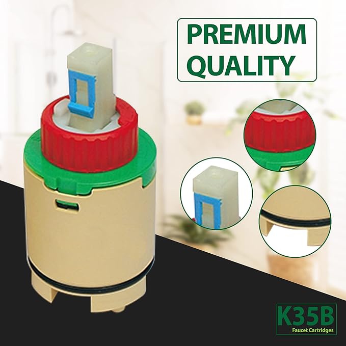 Hain-Yo/Sayco HK-40 Single Lever Faucet Cartridge Tub Shower Style Original - Bathroom Sink Faucets & Parts, for Home Shower Handle Repair and Improvement, Commonly Used in Uberhaus Faucets