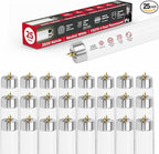 GoodBulb F32T8/835/ECO 32W 48 Inch T8 Fluorescent Light Bulb, 3500K Soft White Medium Bi-Pin Base, 3050 Lumens 86 CRI 24000 Life Hours, Instant/Programmed Start (25 Pack)