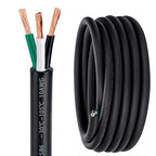 10 Gauge 3 Conductor Electrical Wire 10 AWG 3 Wire Oxygen-Free Copper PVC Stranded 50FT 10/3 Wire for LED Lighting Outdoor Low Voltage Extension Cable (10AWG-3C, 50FT)