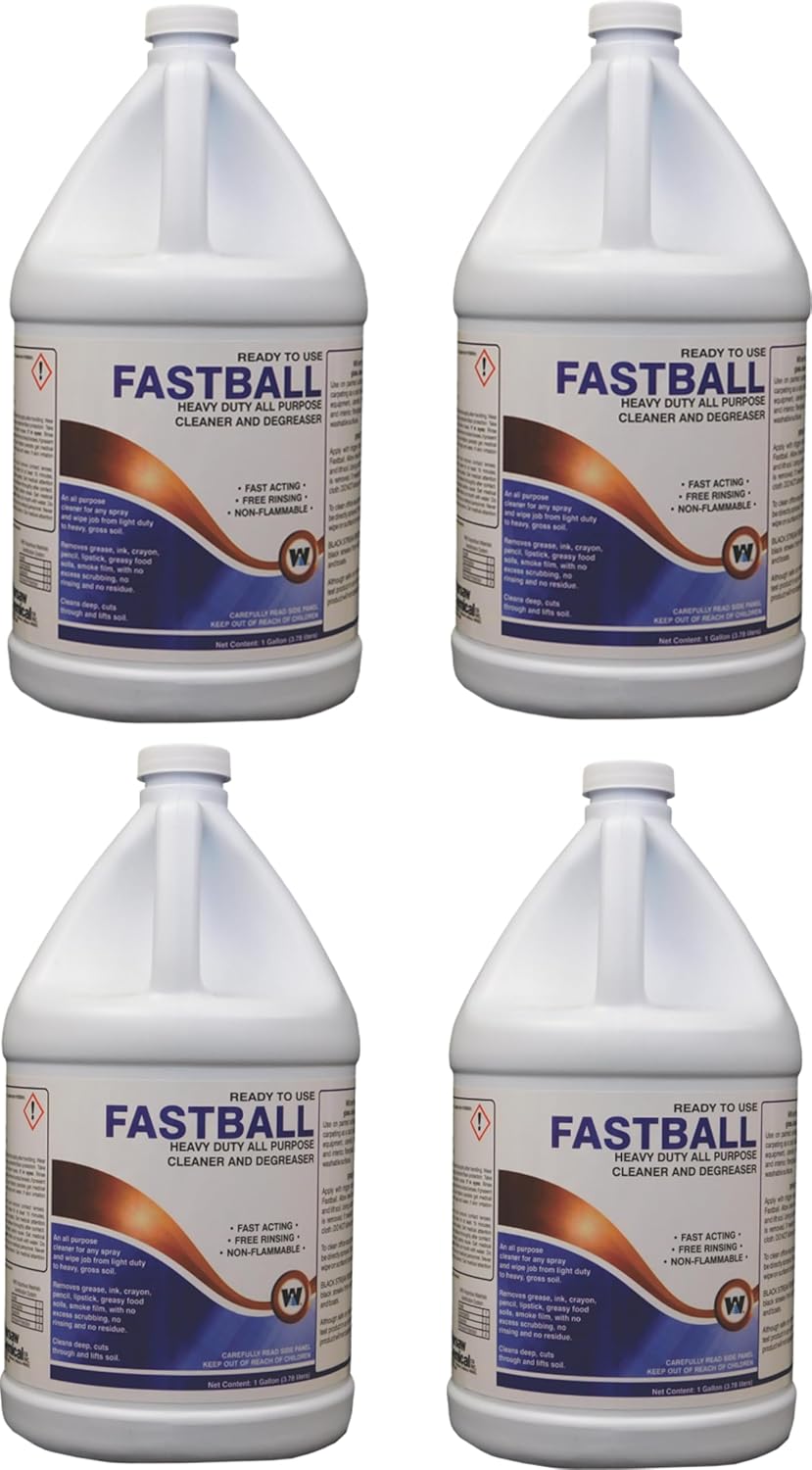 DENCO DISTRIBUTING, INC. Warsaw Fastball Heavy Duty All Purpose Cleaner and Degreaser - 1 Quart - Industrial Cleaning Agent (4)