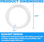 T9 Round Fluorescent Circline Lamp 22 Watts - G10Q 4-Pin Base - Ceiling Light Bulb with 4100K Cool White – 1250 Lumens