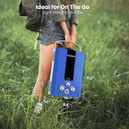 GASLAND Outdoors Propane Tankless Water Heater,1.58GPM 6L Portable Gas Water Heater, Overheating Protection, Easy to Install, Use for RV Cabin Barn Camping Boat, Blue, BE158L