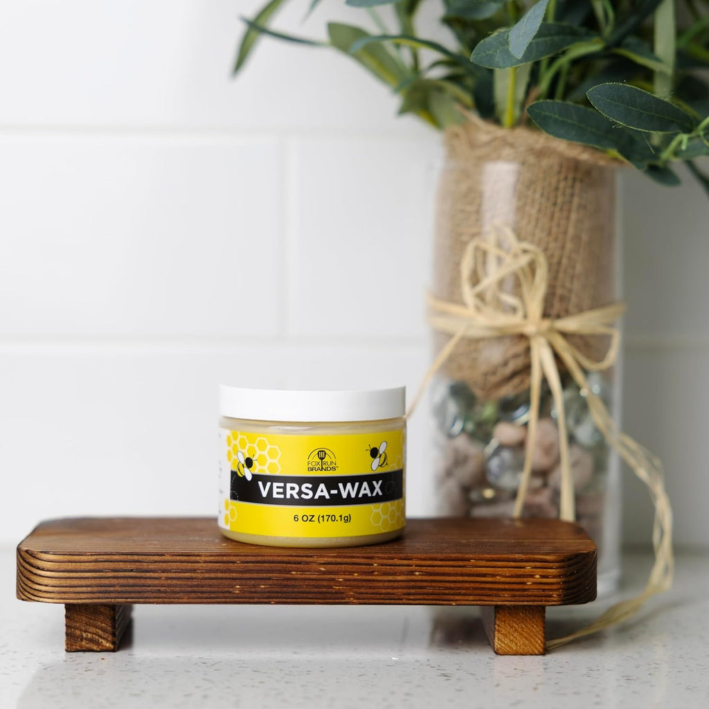 Fox Run Versa Wax, Beeswax Polish for Metals and Wood, 6 Ounces