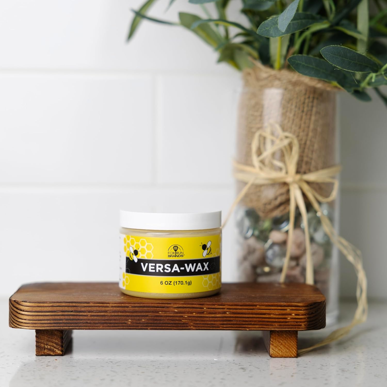 Fox Run Versa Wax, Beeswax Polish for Metals and Wood, 6 Ounces