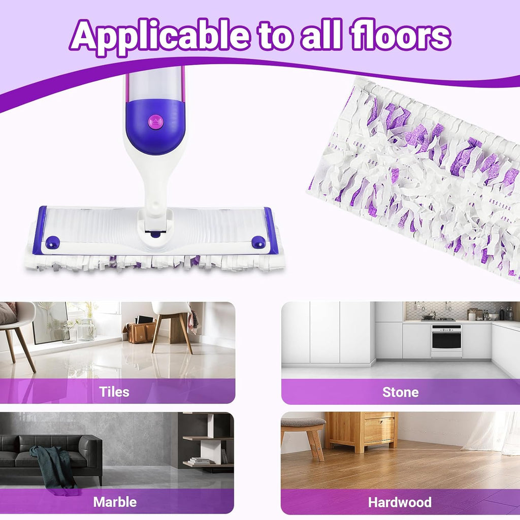 54 Count Disposable mop Pads Refills Compatible with Swiffer PowerMop Multi-Surface Mop and PowerMop Wood Mop, Replacement Pads Use for Floor Cleaning