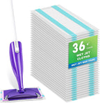 36-Pack Disposable Mop Pad Refills for Swiffer Wet Jet Spray Mop - Wet Jet Pads for All Floor Types - 5 Layers Thickened Durable and Super Absorbent