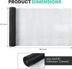 tonchean 98.4 feet x 47.2 inch Windows Screen Mesh Roll Replacement, 304 Stainless Steel Window Screen Mesh for Porch Patio Sliding Door Screening(Black, 20 Mesh)