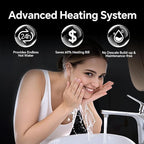 Ranein 8kW Tankless Electric Water Heater, 240V on Demand Instant Endless Thermostatic Water Heater with LED Temperature Display for Bathroom and Kitchen sink