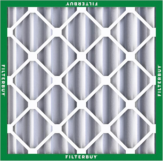 Filterbuy 24x24x4 Air Filter MERV 8 (MPR 700) Dust Defense Replacement (6-Pack), Electrostatic Pleated HVAC AC Furnace Filters, Made in USA (Actual Size: 23.38 x 23.38 x 3.63)
