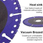 YIJING 5" Diamond Metal Cutting Wheel for Rebar Sheet Metal Angle Iron Stainless Steel