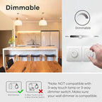 Linkind A19 LED Light Bulbs Dimmable, 40 Watt Equivalent, E26 Base, 2700K Soft White, 5W 450 Lumens CRI80+, 120V, UL Listed FCC Certified, LED Lights for Bedroom Living Room Home Office, 6 Packs