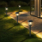 Solar Lights Outdoor, 6 Pack Waterproof Auto On/Off Solar Pathway Lights for Garden, Landscape, Path, Yard, Patio, Driveway, Walkway Decor